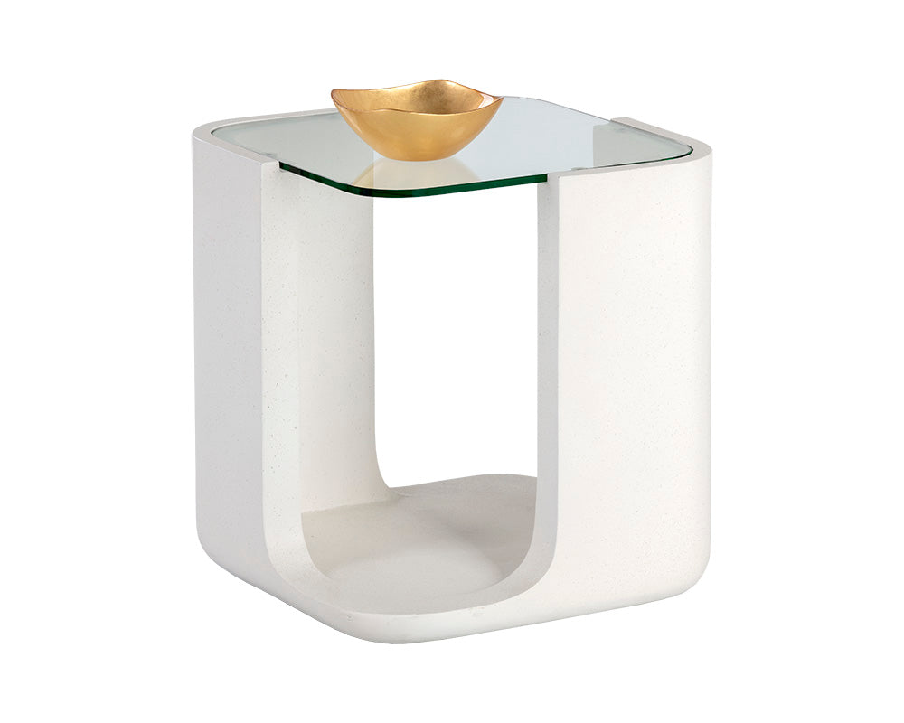 Odis End Table - White