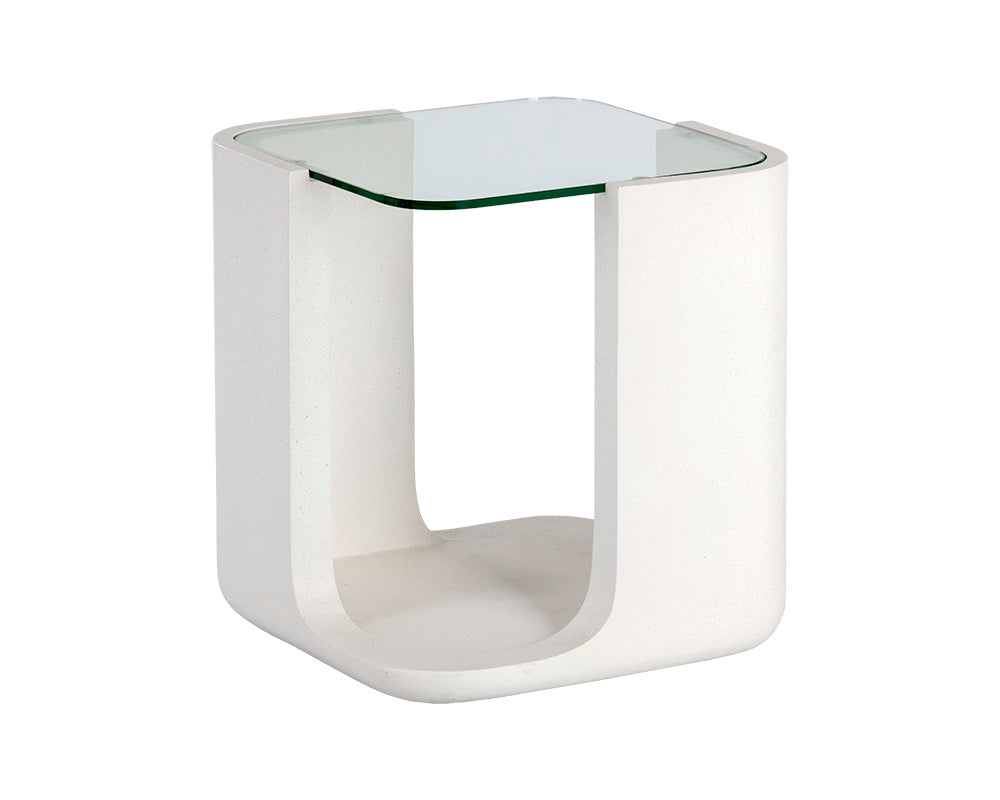 Odis End Table - White
