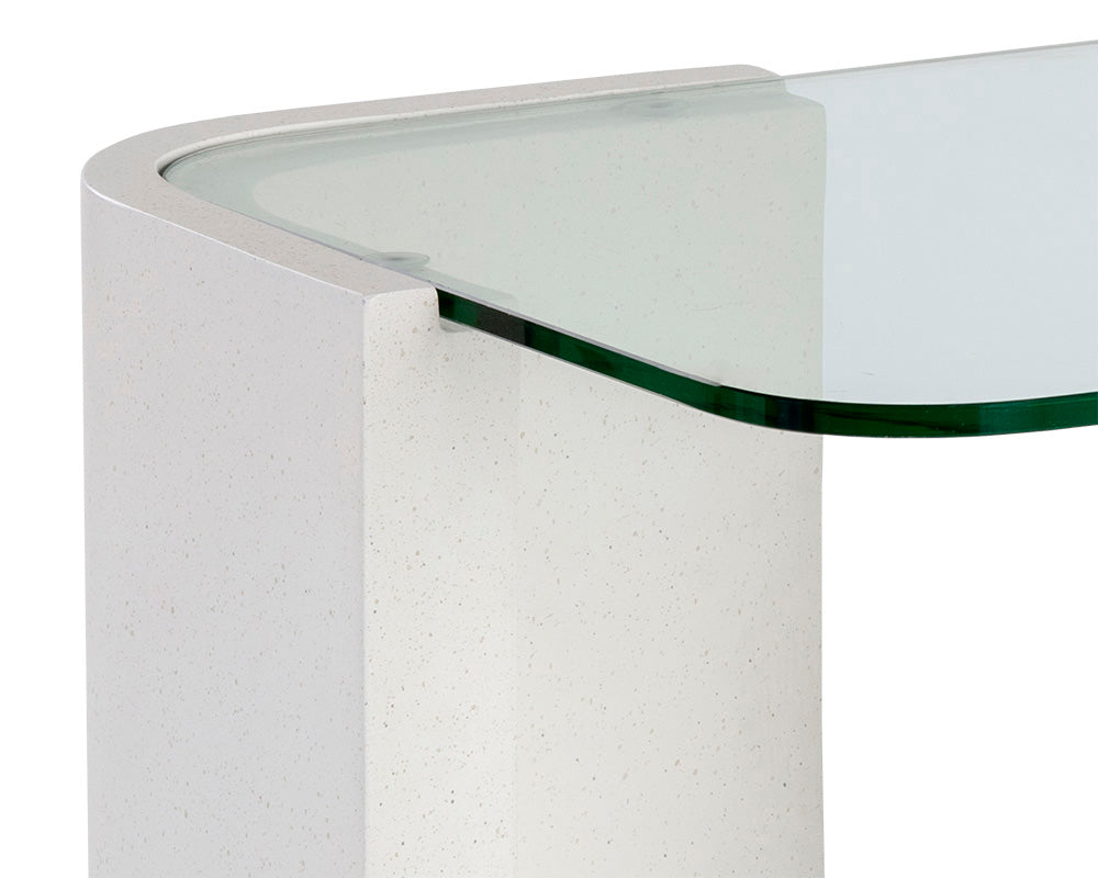 Odis End Table - White