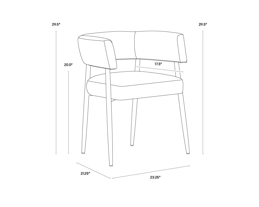 Maestro Dining Armchair - Abbington Navy