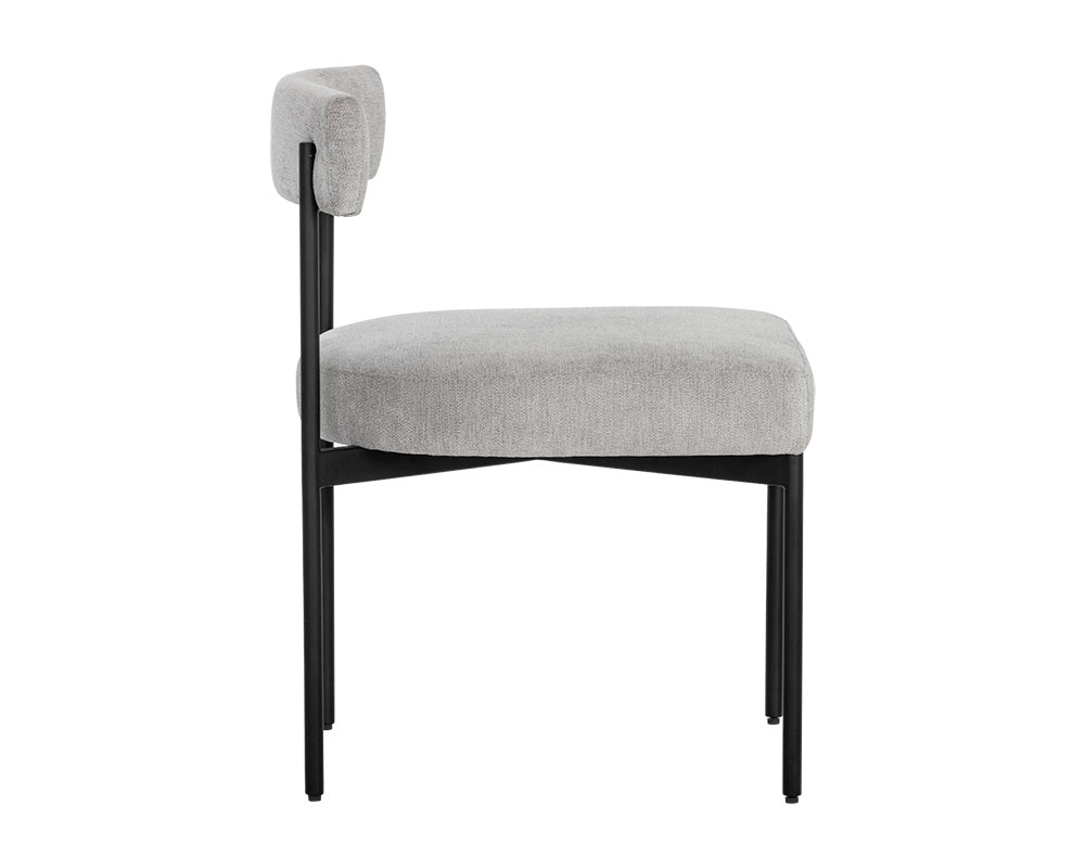 Seneca Dining Chair - Black - Polo Club Stone