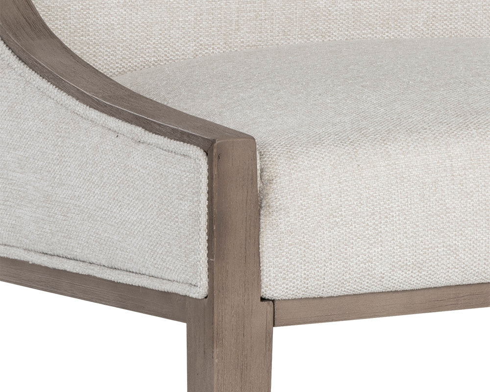 Idalia Dining Chair - Latte - Belfast Oatmeal