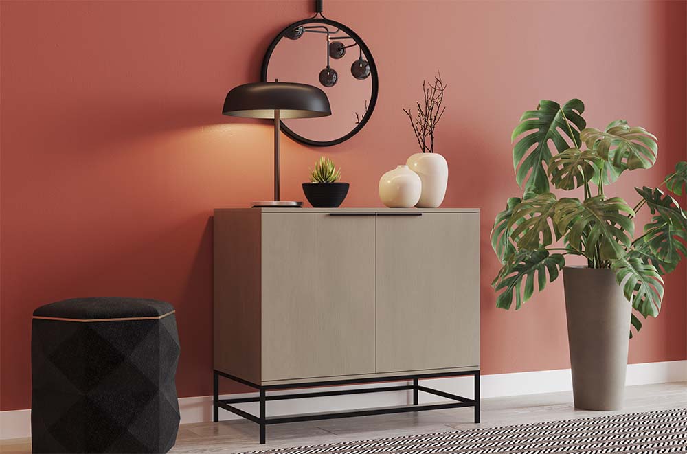 Rebel Sideboard - Small - Black - Taupe