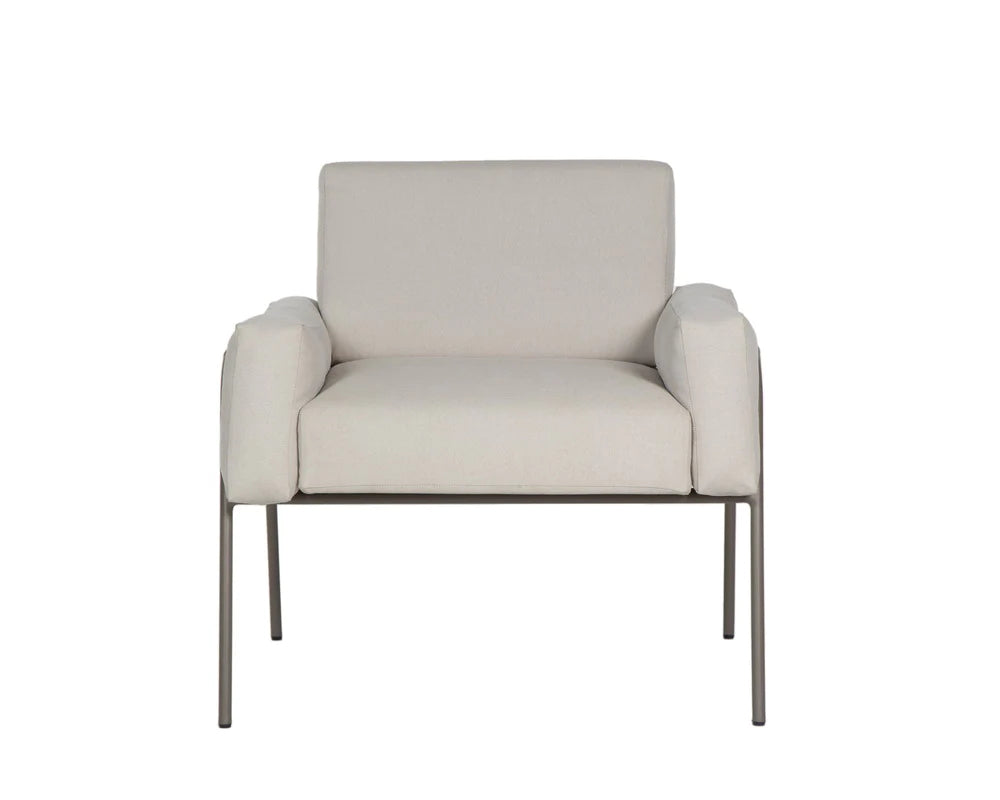 Granada Lounge Chair - Palazzo Cream - Grey (Patio/Outdoor)