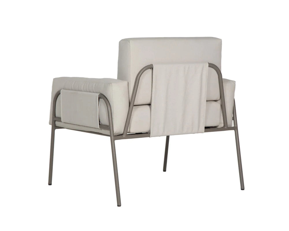 Granada Lounge Chair - Palazzo Cream - Grey (Patio/Outdoor)