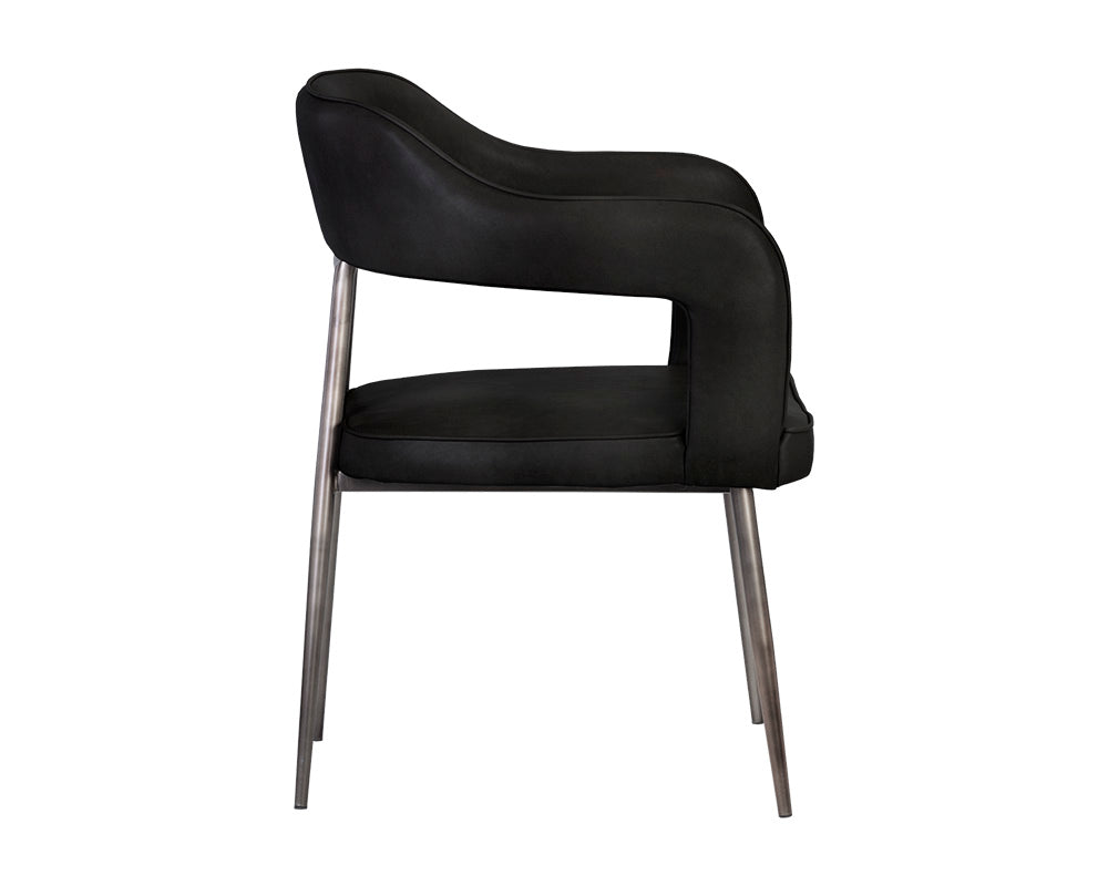 Kenny Dining Armchair - Bravo Black