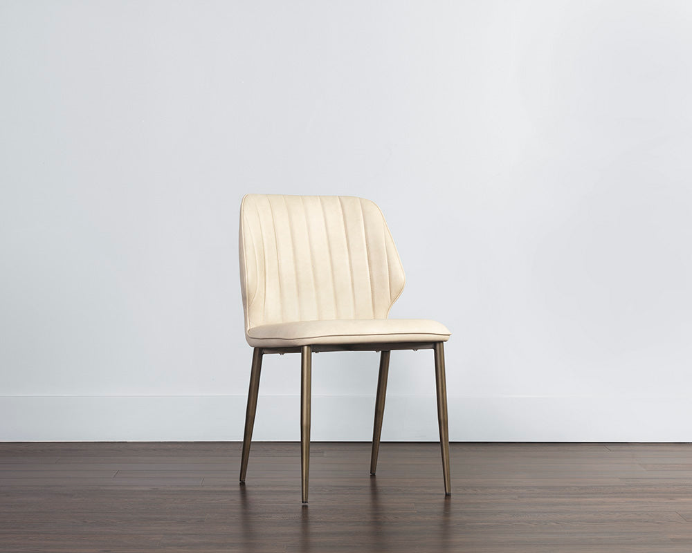 Clinton Dining Chair - Bronze - Bravo Cream