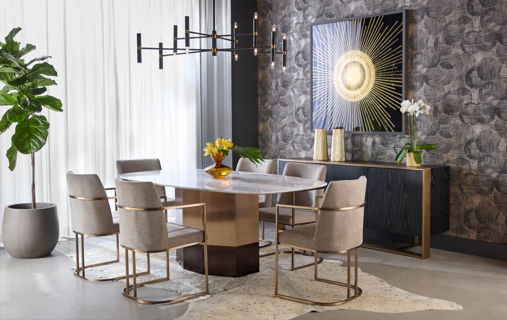 Rayla Dining Armchair - Belfast Oatmeal