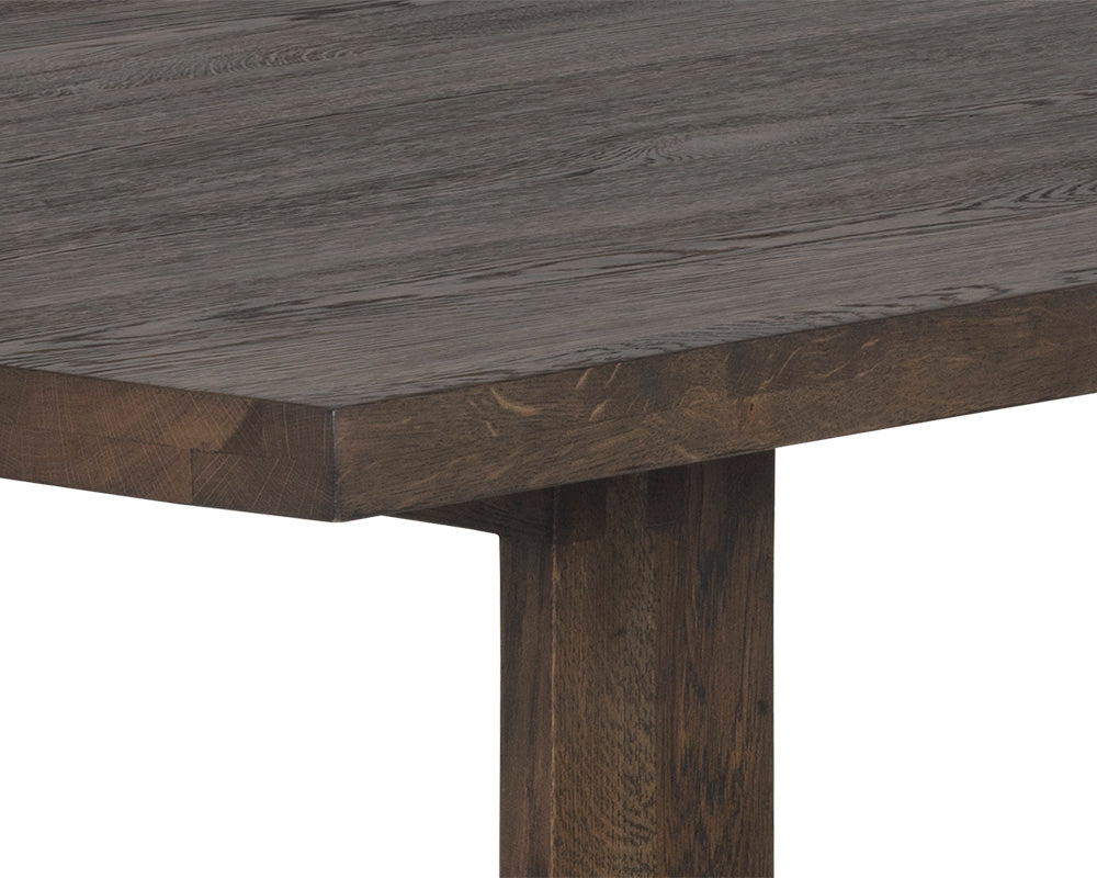 Thanus Dining Table - Brown Oak - 72"