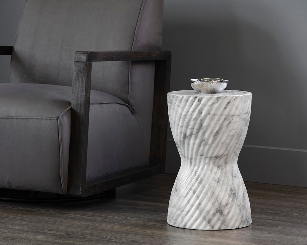Carmel Side Table - Stainless Steel