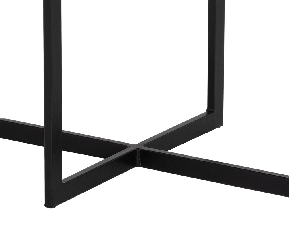 Rivas End Table - Grey Marble