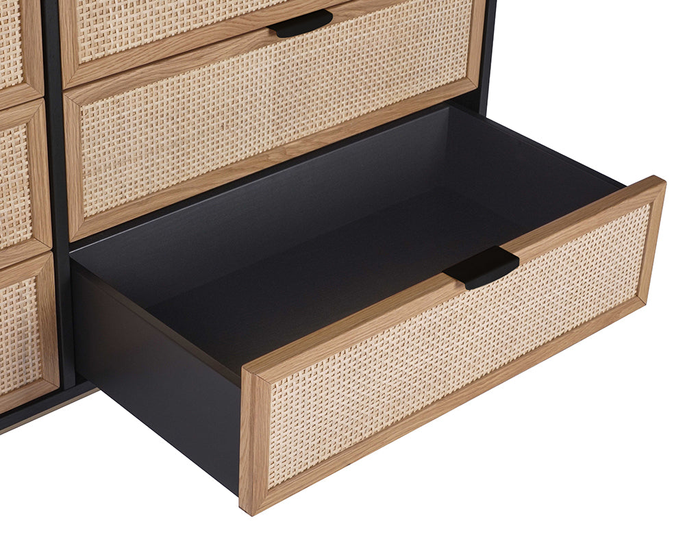 Avida Dresser - Gold - Black/natural