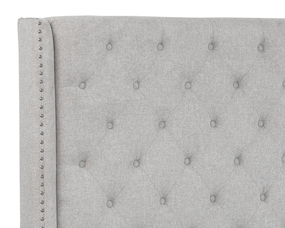 Devon Bed - King - Belfast Heather Grey