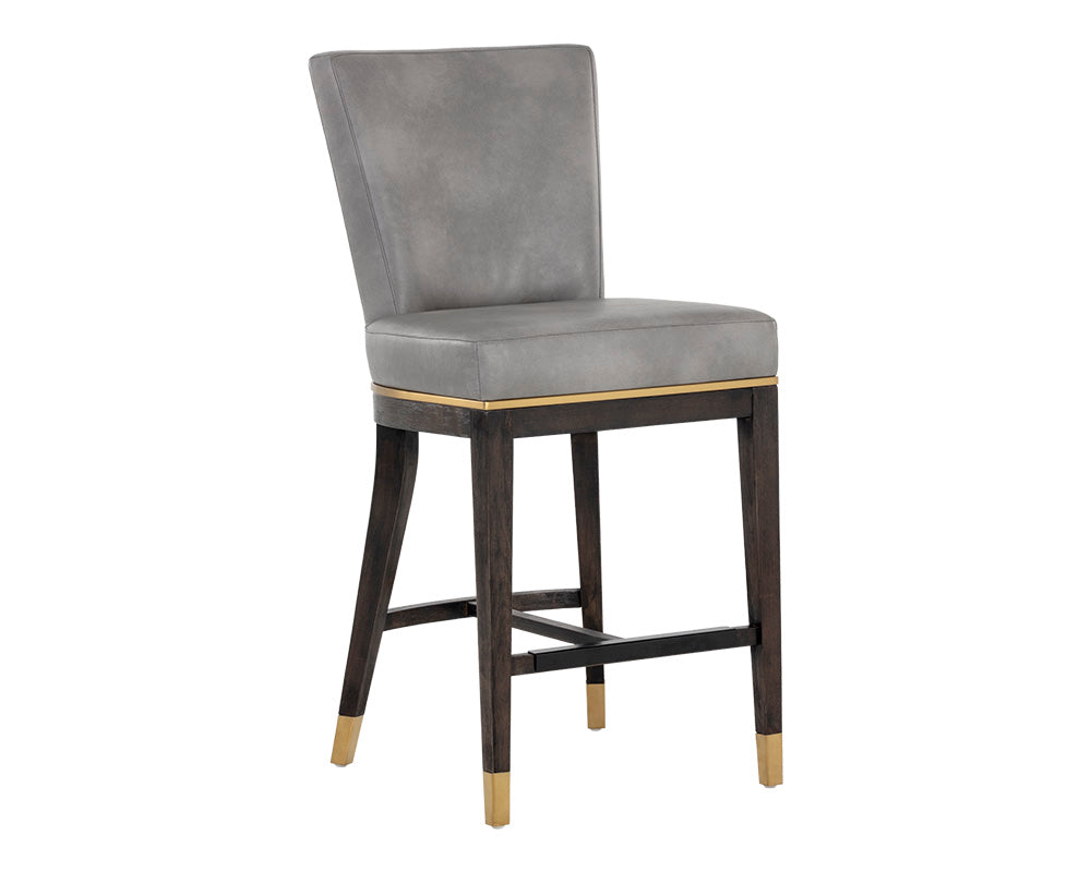 Alister Counter Stool - Bravo Metal / Polo Club Stone