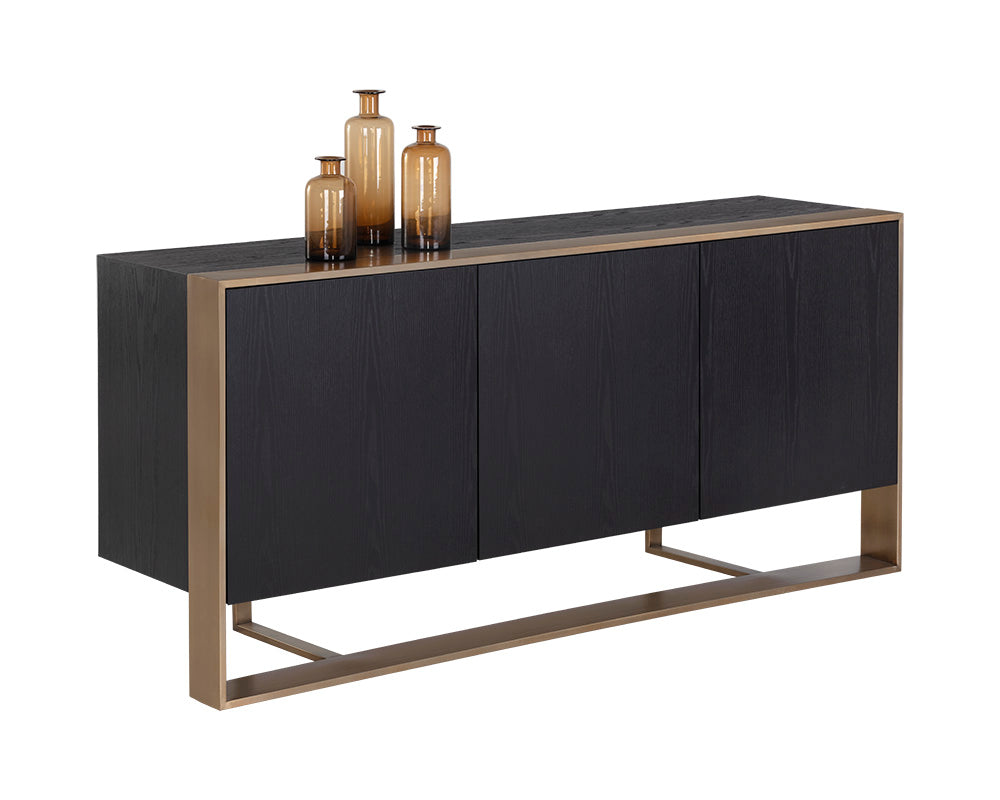 Dalton Sideboard - Antique Brass - Black