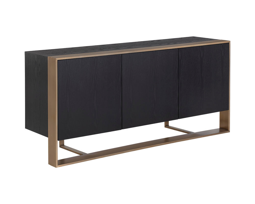 Dalton Sideboard - Antique Brass - Black