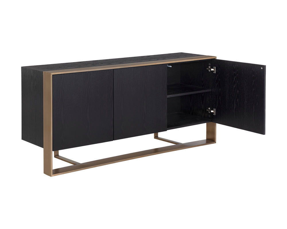 Dalton Sideboard - Antique Brass - Black