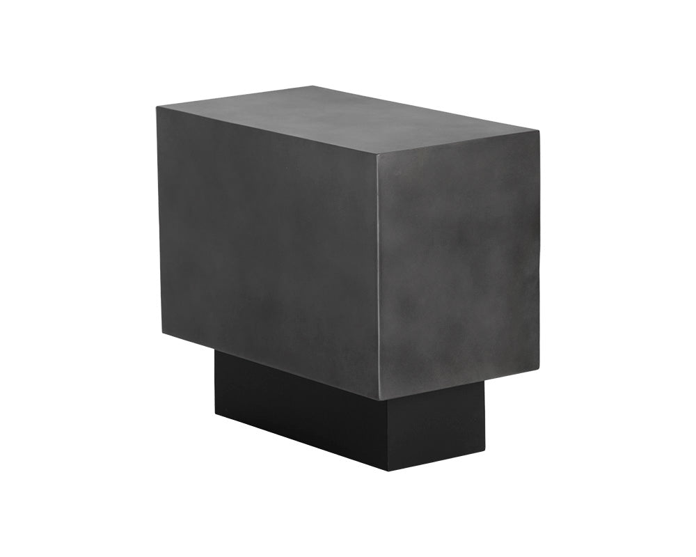 Blakely End Table - Gunmetal