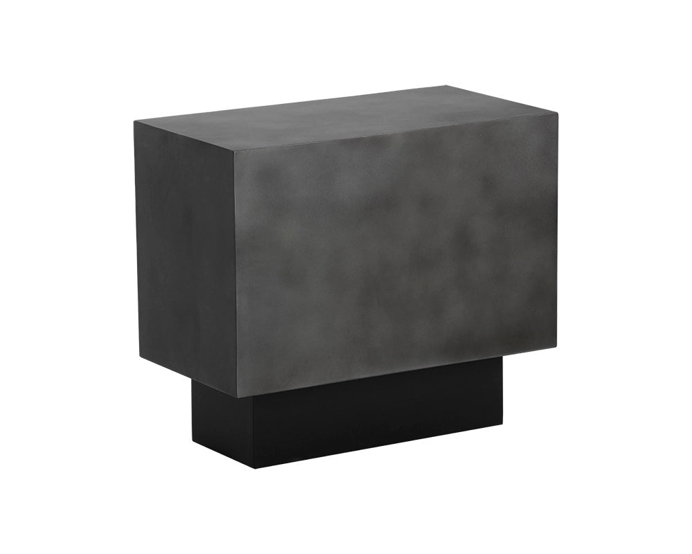Blakely End Table - Gunmetal