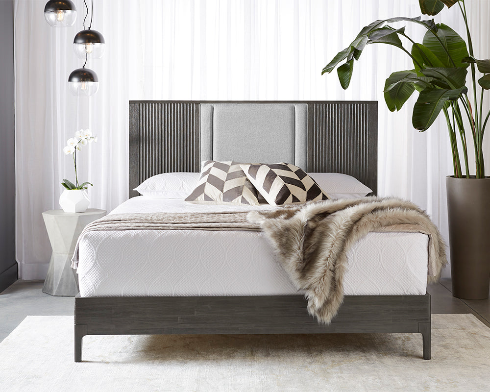 Keldon Bed - King - Belfast Heather Grey