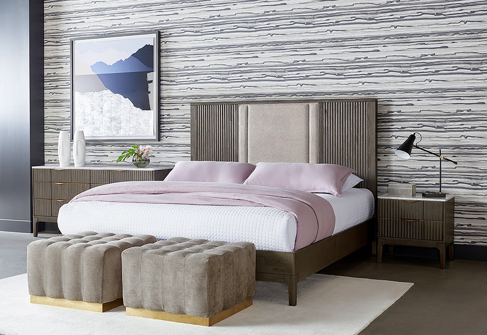 Keldon Bed - King - Belfast Heather Grey