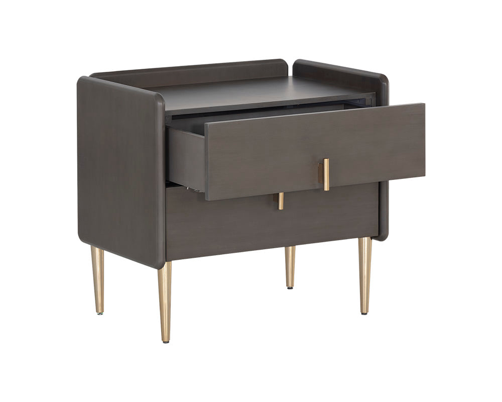 Moretti Nightstand - Tundra Grey