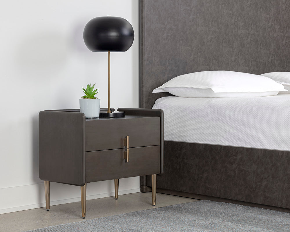Moretti Nightstand - Tundra Grey