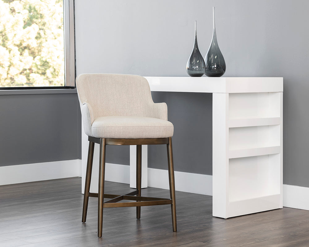 Franklin Counter Stool - Beige Linen