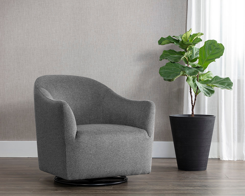 Silvana Glider Lounge Chair - Belfast Koala Grey