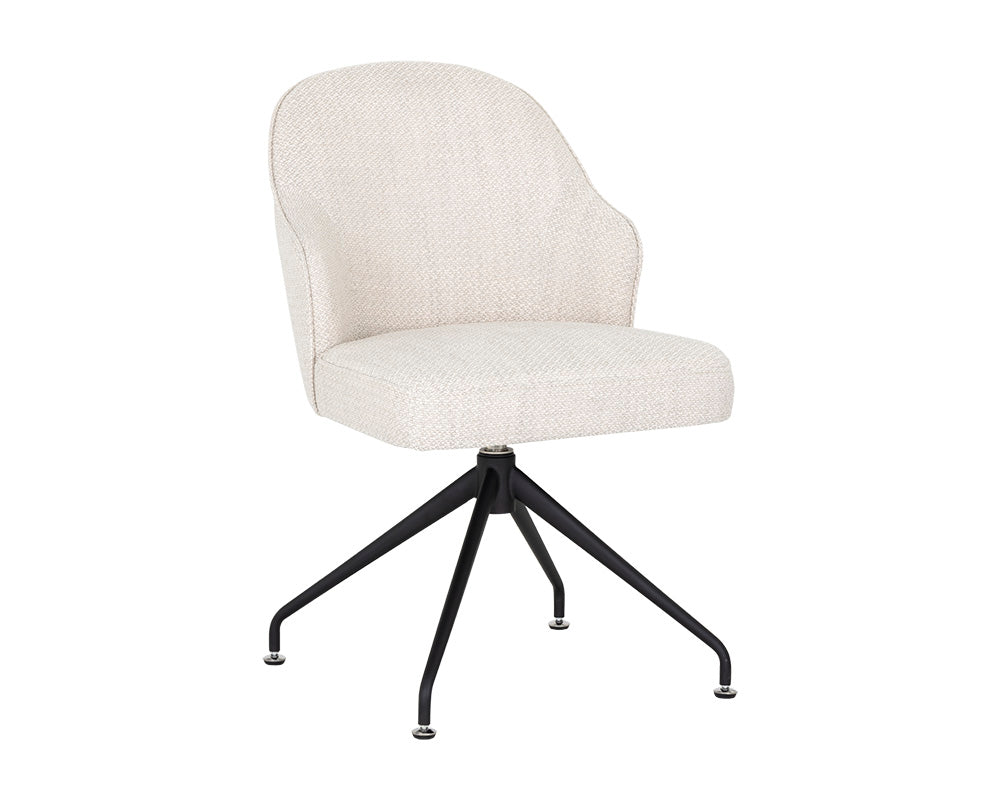 Bretta Swivel Dining Chair - Moto Stucco