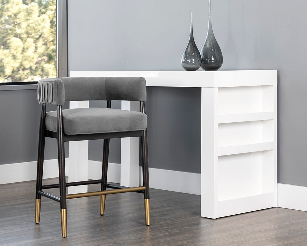 Callem Counter Stool - Antonio Charcoal