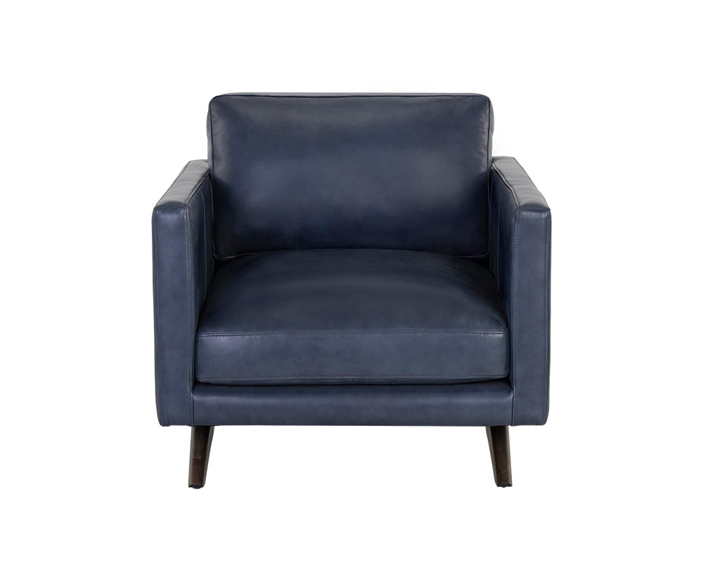 Rogers Armchair - Cortina Ink Leather