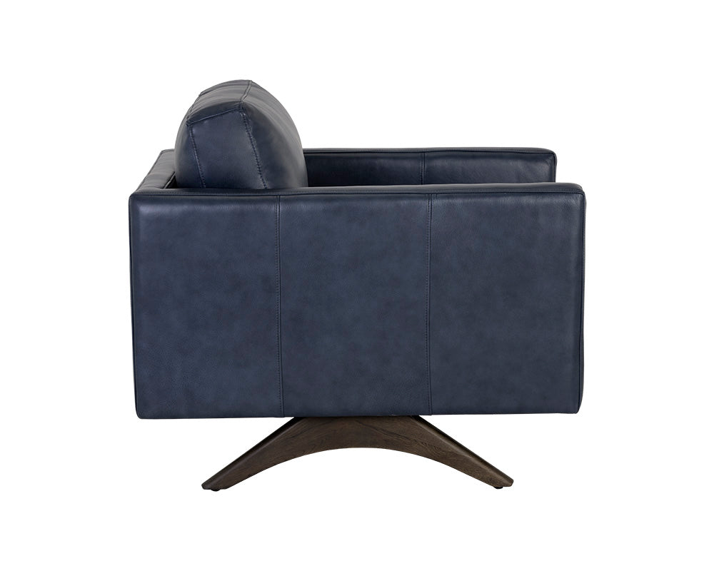 Rogers Armchair - Cortina Ink Leather