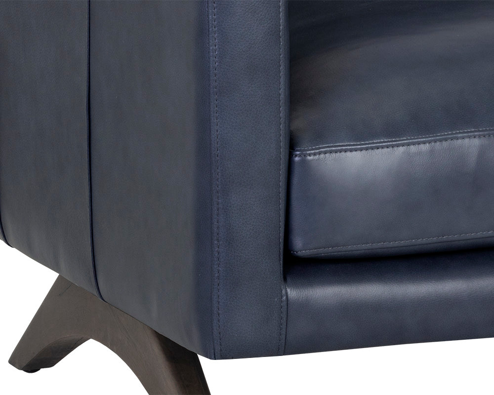 Rogers Armchair - Cortina Ink Leather