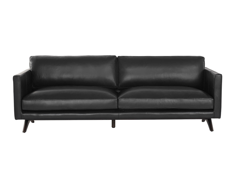 Rogers Sofa - Cortina Black Leather