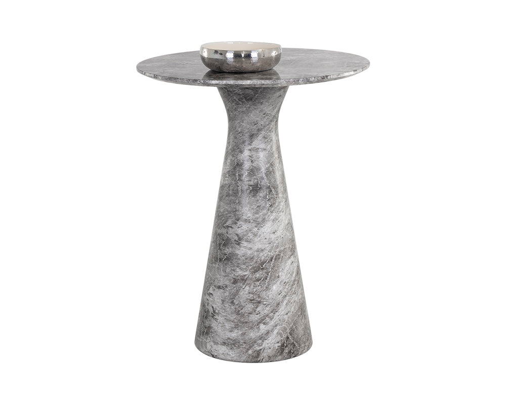 Shelburne Bar Table - Marble Look - Grey