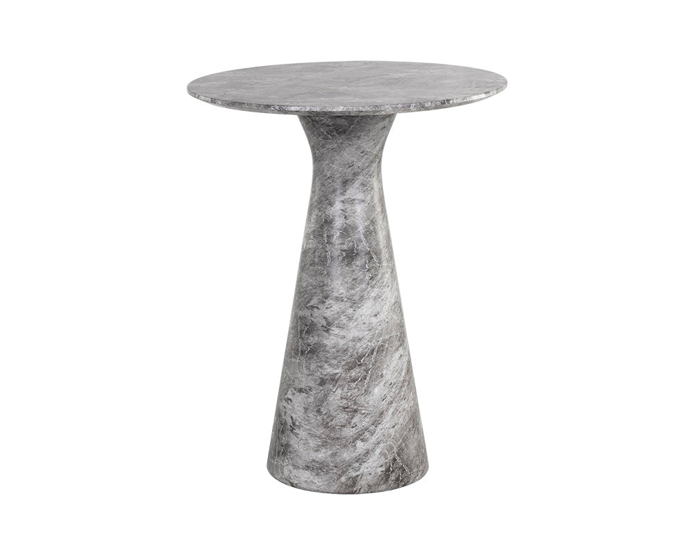 Shelburne Bar Table - Marble Look - Grey