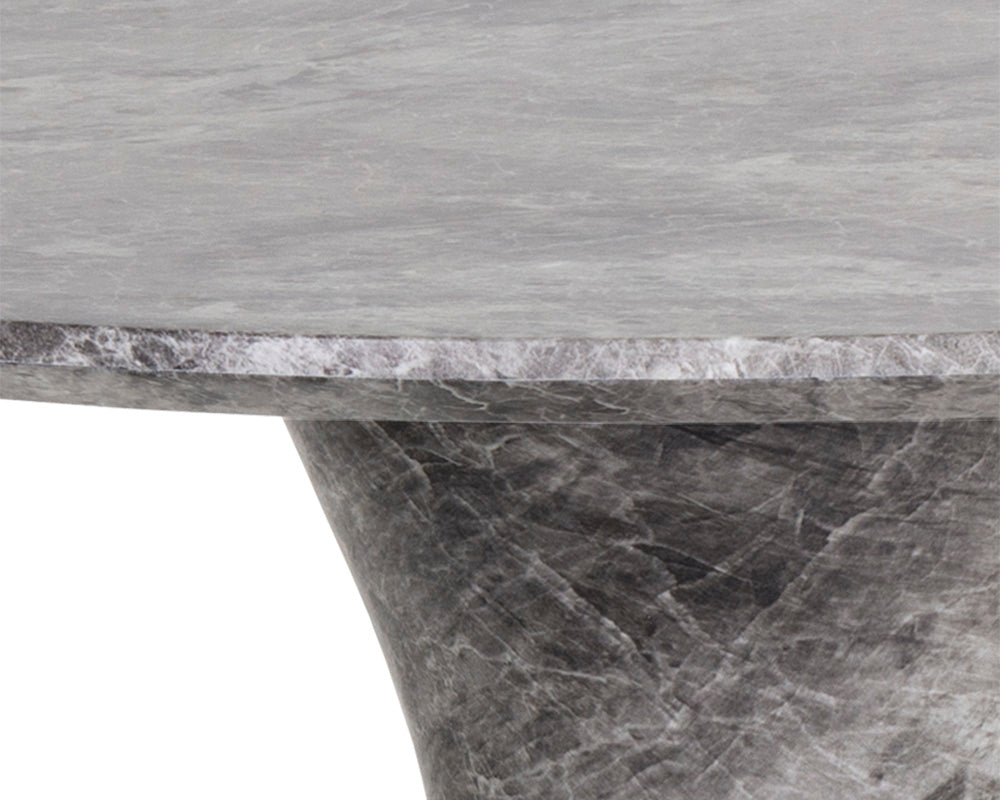 Shelburne Bar Table - Marble Look - Grey