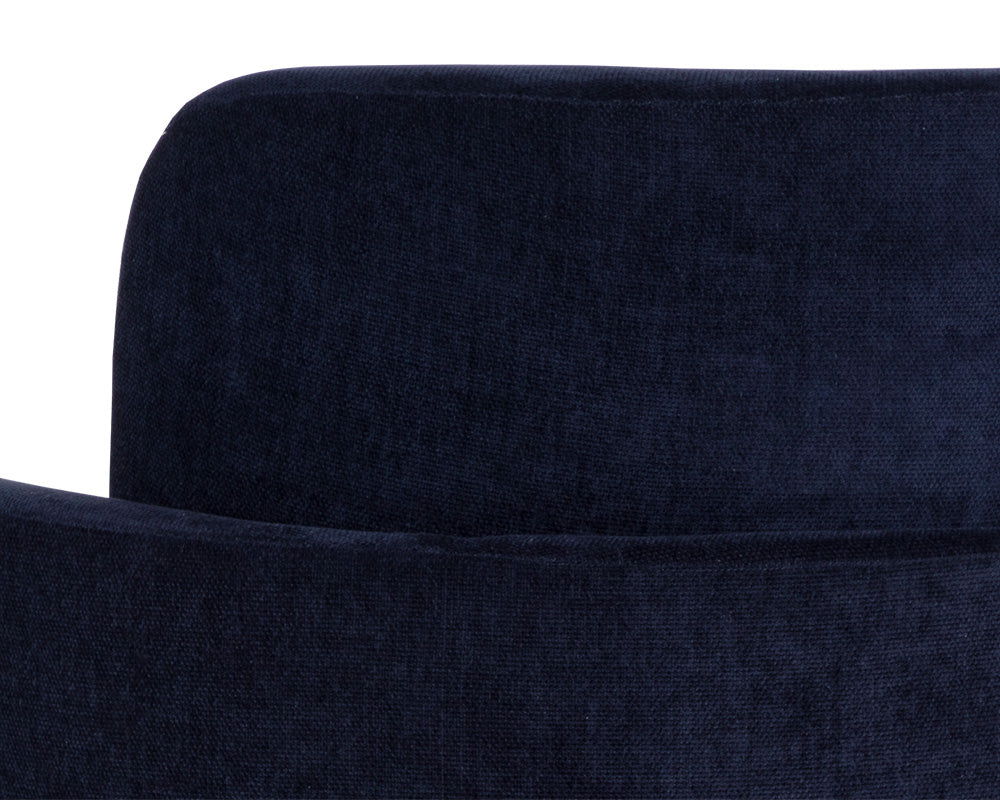 Richie Dining Armchair - Antique Brass - Danny Navy