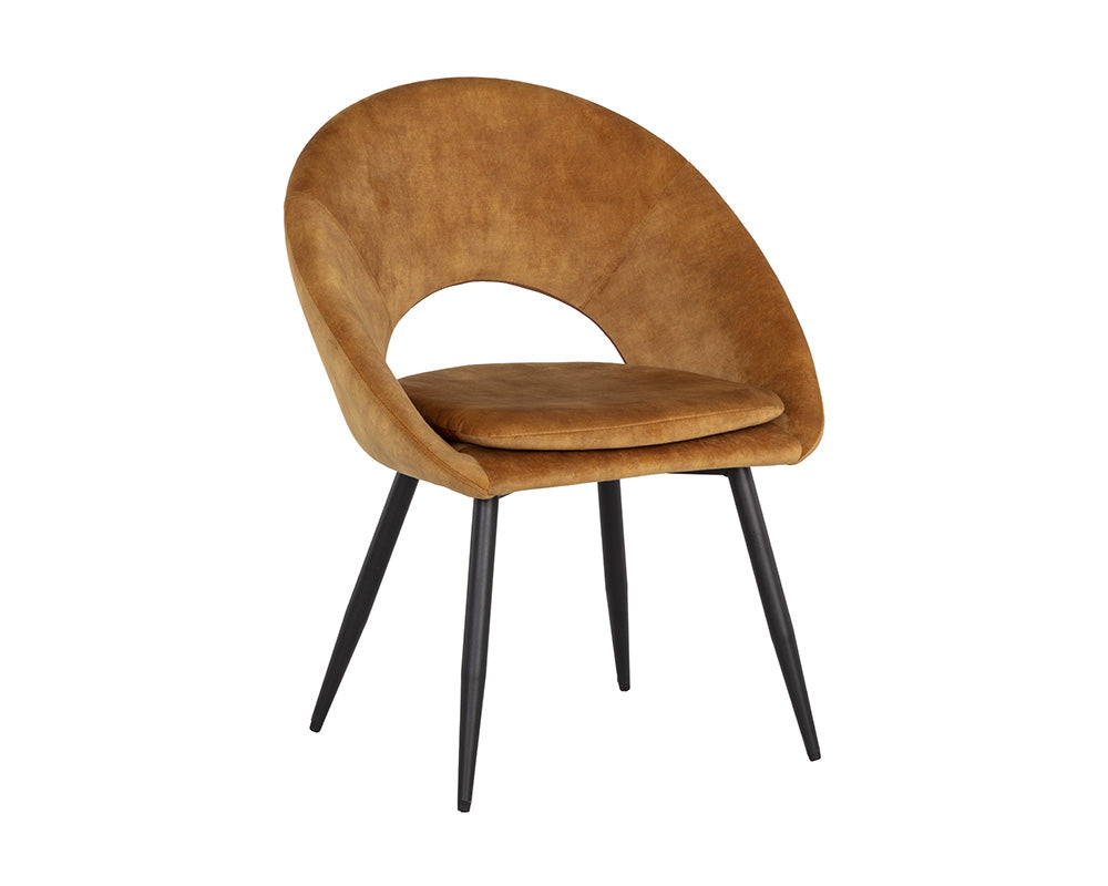 Capaldi Dining Chair - Nono Tapenade Gold