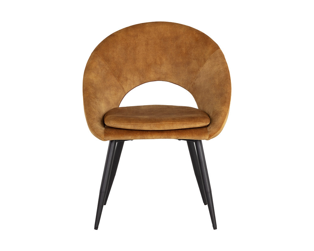 Capaldi Dining Chair - Nono Tapenade Gold