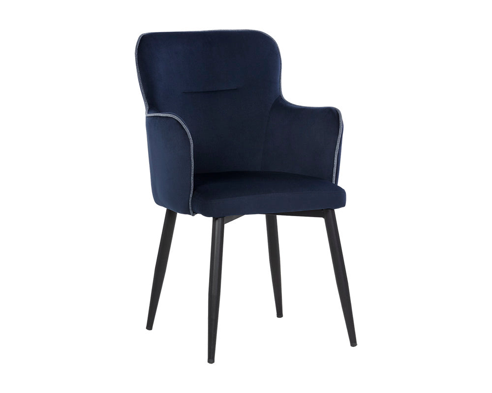 Khai Dining Armchair - Abbington Navy