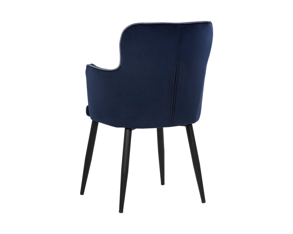 Khai Dining Armchair - Abbington Navy