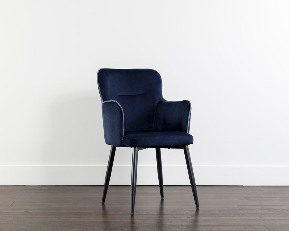 Khai Dining Armchair - Abbington Navy