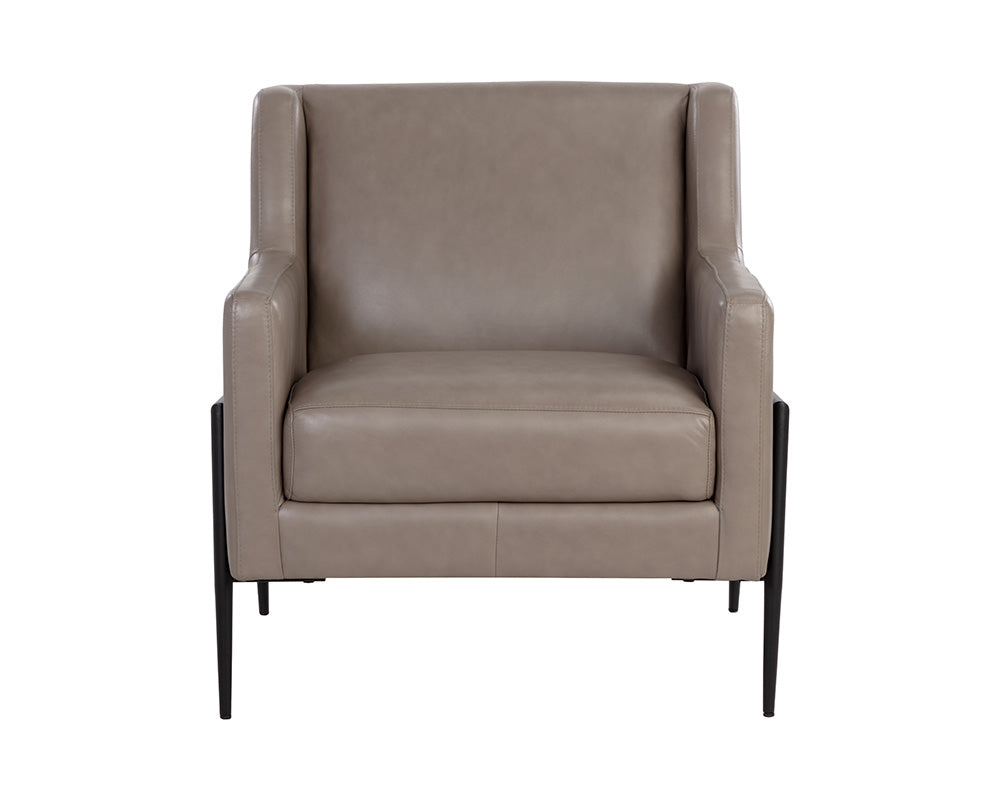 Talula Lounge Chair - Alpine Grey Leather