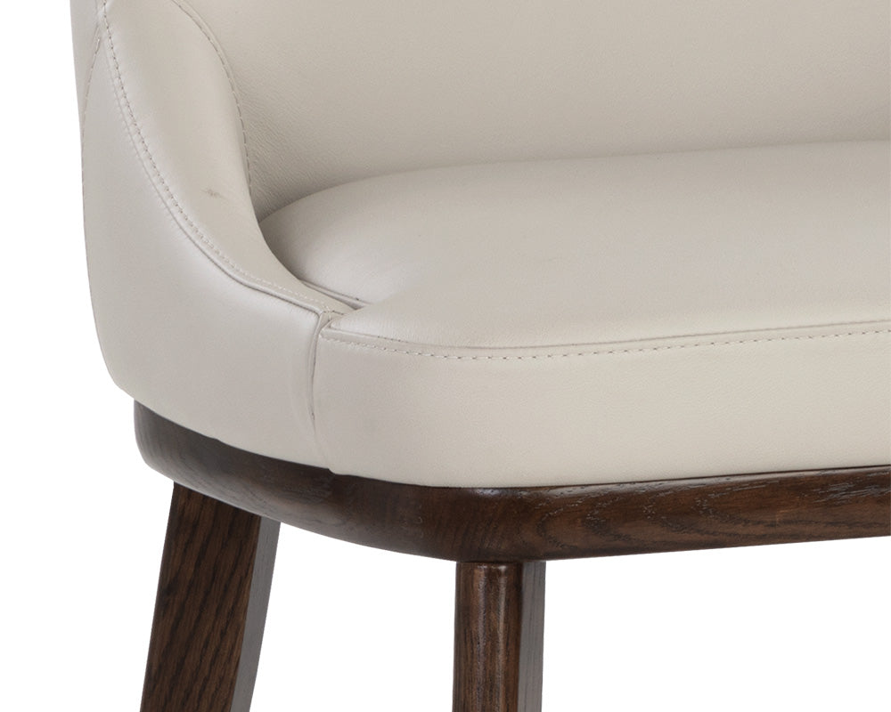 Jody Dining Chair - Linea Light Grey Leather