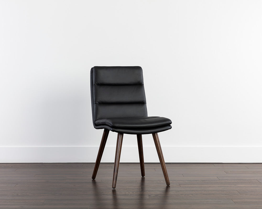 Zelia Dining Chair - Linea Black Leather