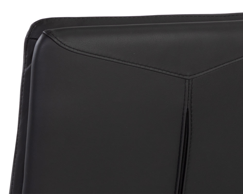 Zelia Dining Chair - Linea Black Leather