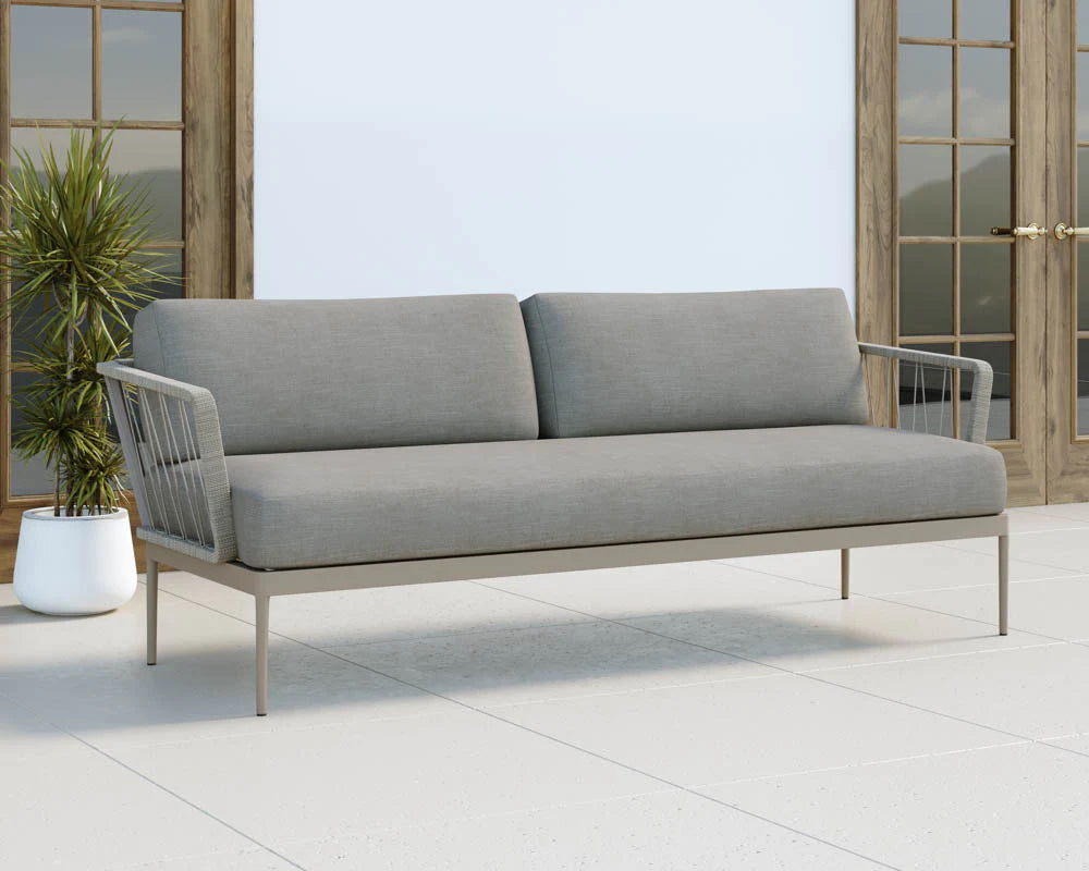 Catania Sofa - Palazzo Taupe - Grey (Patio/Outdoor)