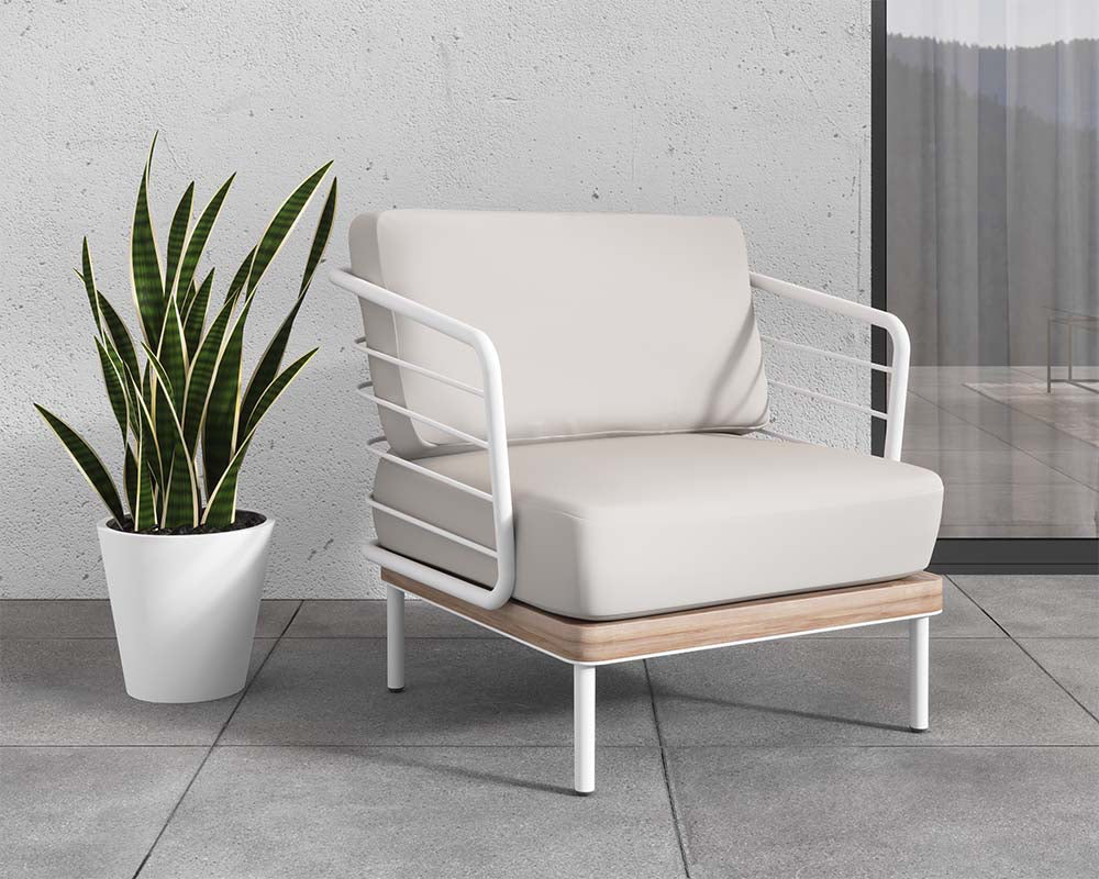 Leon Lounge Chair -  Palazzo Cream (Patio/Outdoor)